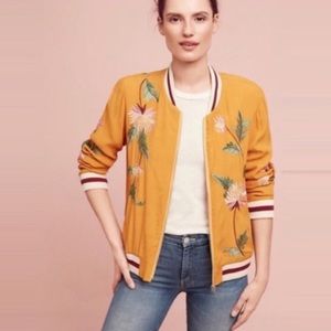 Anthropologie Elevenses Embroider Solstice Jacket